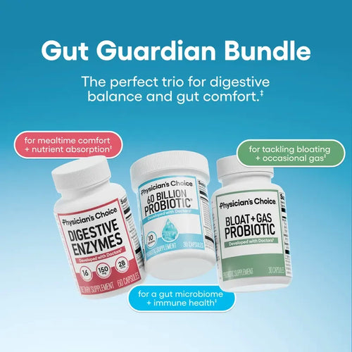 Gut Health Supplement Bundle for Heavy Meal Digestion