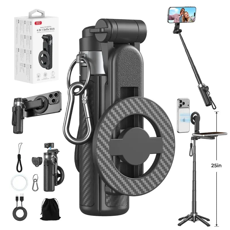 Magnetic Phone Tripod Selfie Stick