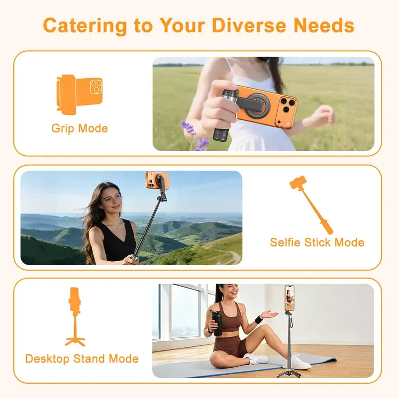 Magnetic Phone Tripod Selfie Stick