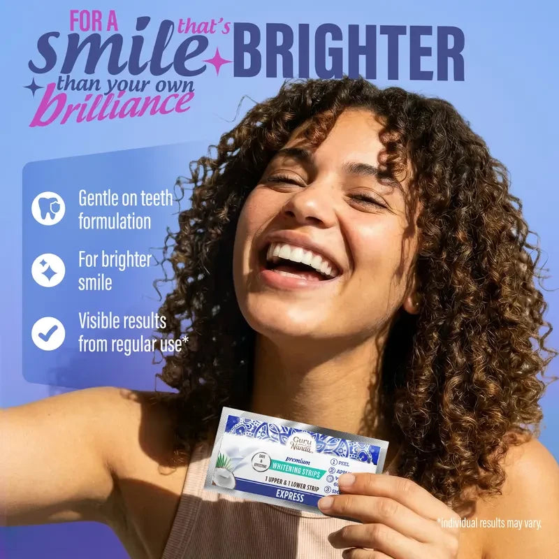 GuruNanda Coconut Oil Teeth Whitening Strips